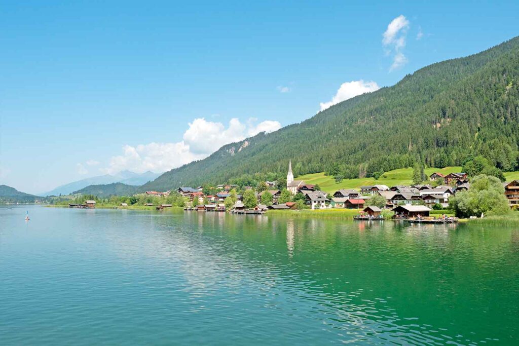 Carinthia lake Weissensee view